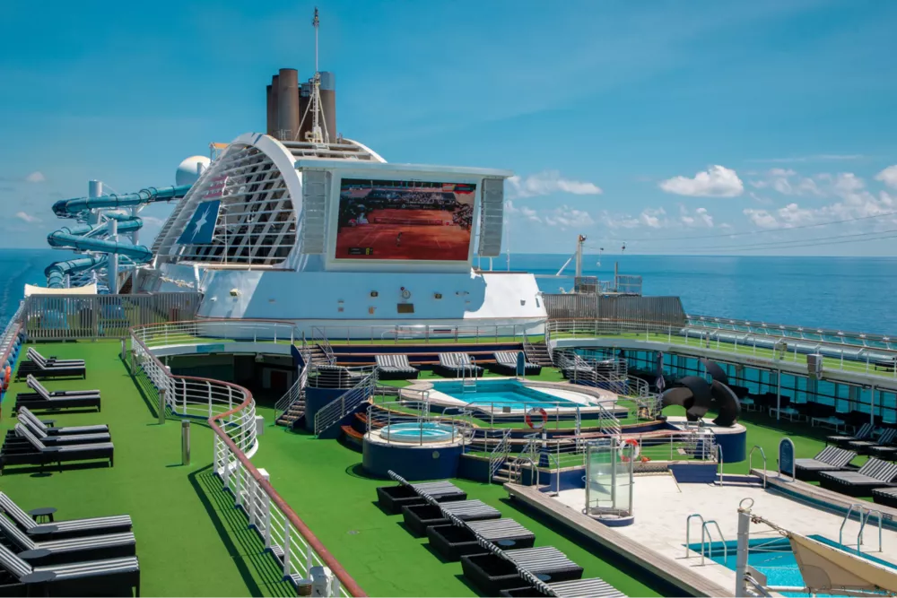 Movie Screening on Cruise Deck
